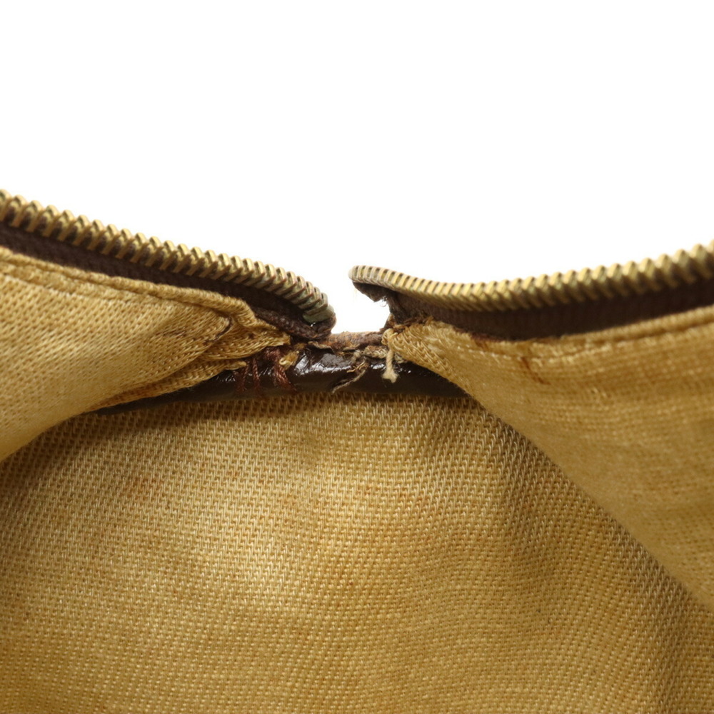 GUCCI Gucci Old Sherry Line Handbag Boston Bag Coated Canvas Leather Beige Da... - Picture 6 of 8